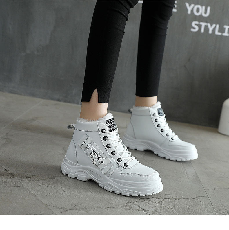 Size 35-44 Women Warming Boots Outdoor Winter Plush Casual Shoes Wear Female Snow Boots Footwear Zapotos Mujer Warm Sneakers