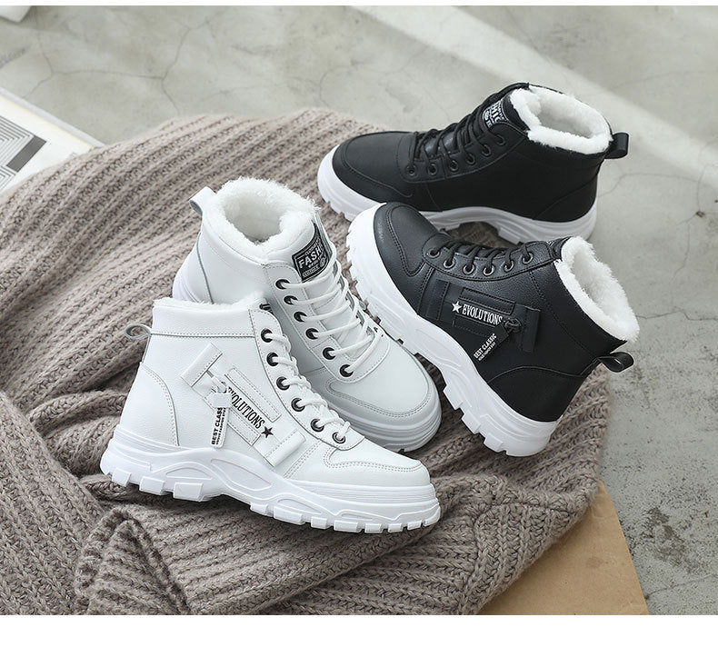 Size 35-44 Women Warming Boots Outdoor Winter Plush Casual Shoes Wear Female Snow Boots Footwear Zapotos Mujer Warm Sneakers