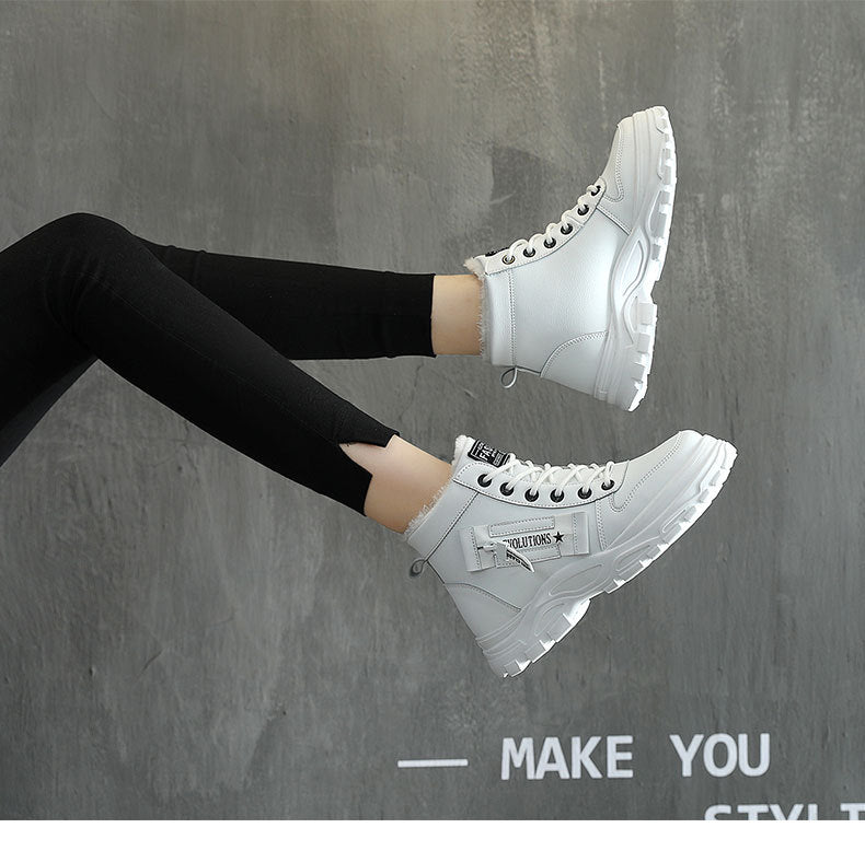 Size 35-44 Women Warming Boots Outdoor Winter Plush Casual Shoes Wear Female Snow Boots Footwear Zapotos Mujer Warm Sneakers
