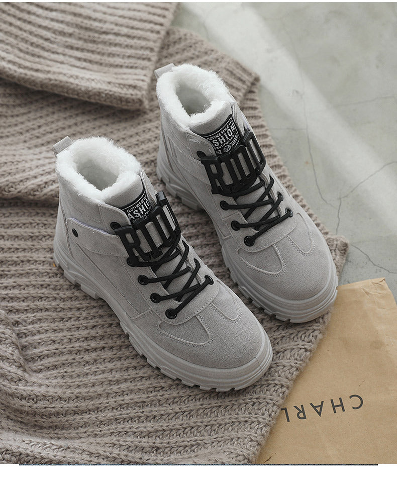 Size 35-44 Women Warming Boots Outdoor Winter Plush Casual Shoes Wear Female Snow Boots Footwear Zapotos Mujer Warm Sneakers