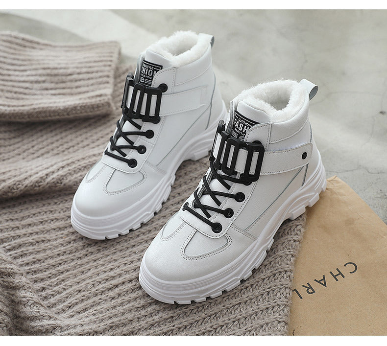 Size 35-44 Women Warming Boots Outdoor Winter Plush Casual Shoes Wear Female Snow Boots Footwear Zapotos Mujer Warm Sneakers