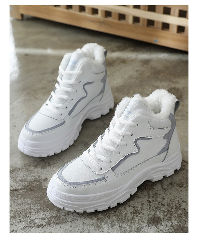 Size 35-44 Women Warming Boots Outdoor Winter Plush Casual Shoes Wear Female Snow Boots Footwear Zapotos Mujer Warm Sneakers