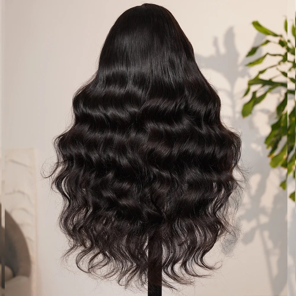 13x6 Bye Bye Knots Glueless Wigs Human Hair Ready to Wear Bone Straight Lace Front Wig Human Hair Wig Bleached Knots Megalook