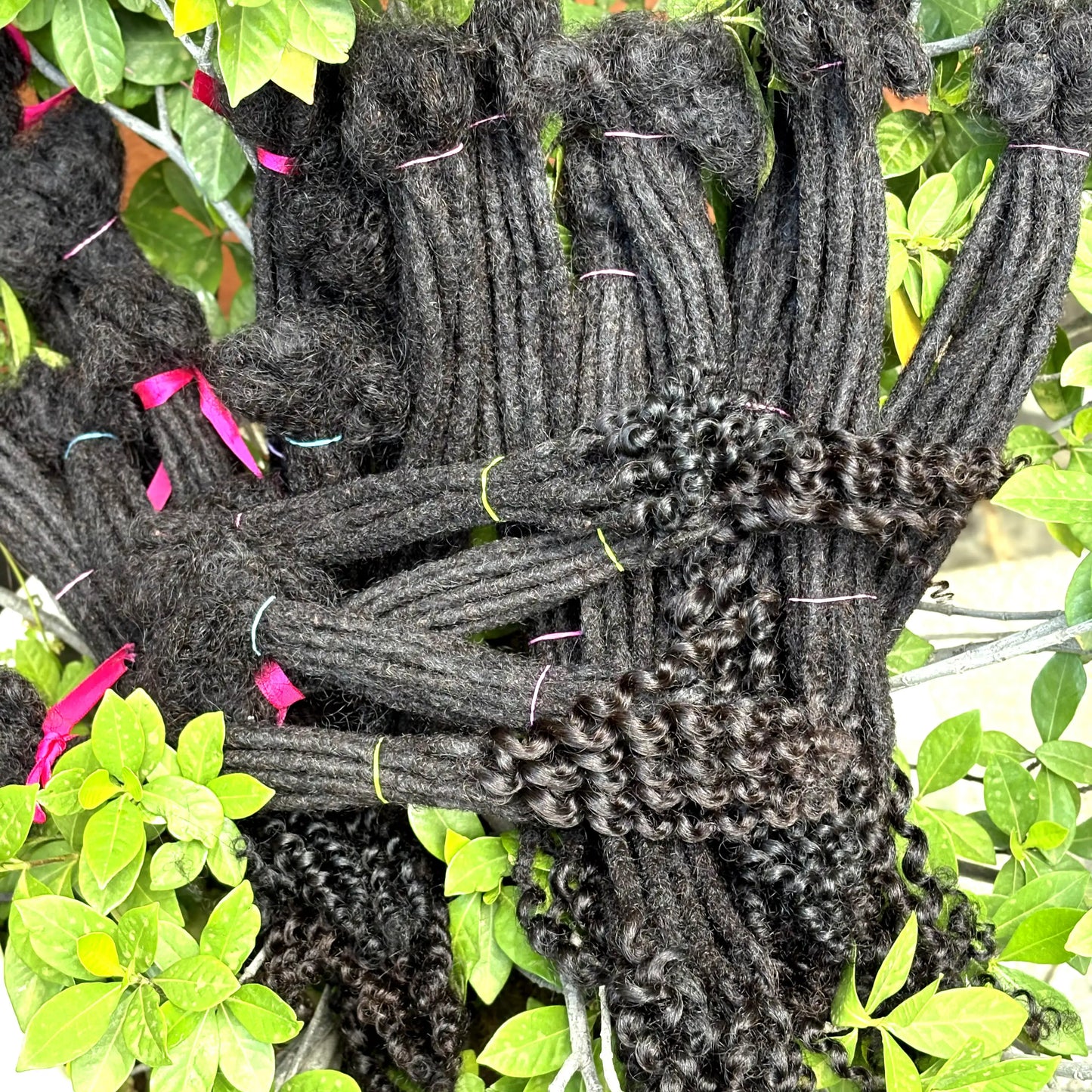 Loc Extension Human Hair 8-14inch 100% Human Hair Handmade Inter Loc Dreadlock Extension with Curly Ends for Men Women Kids