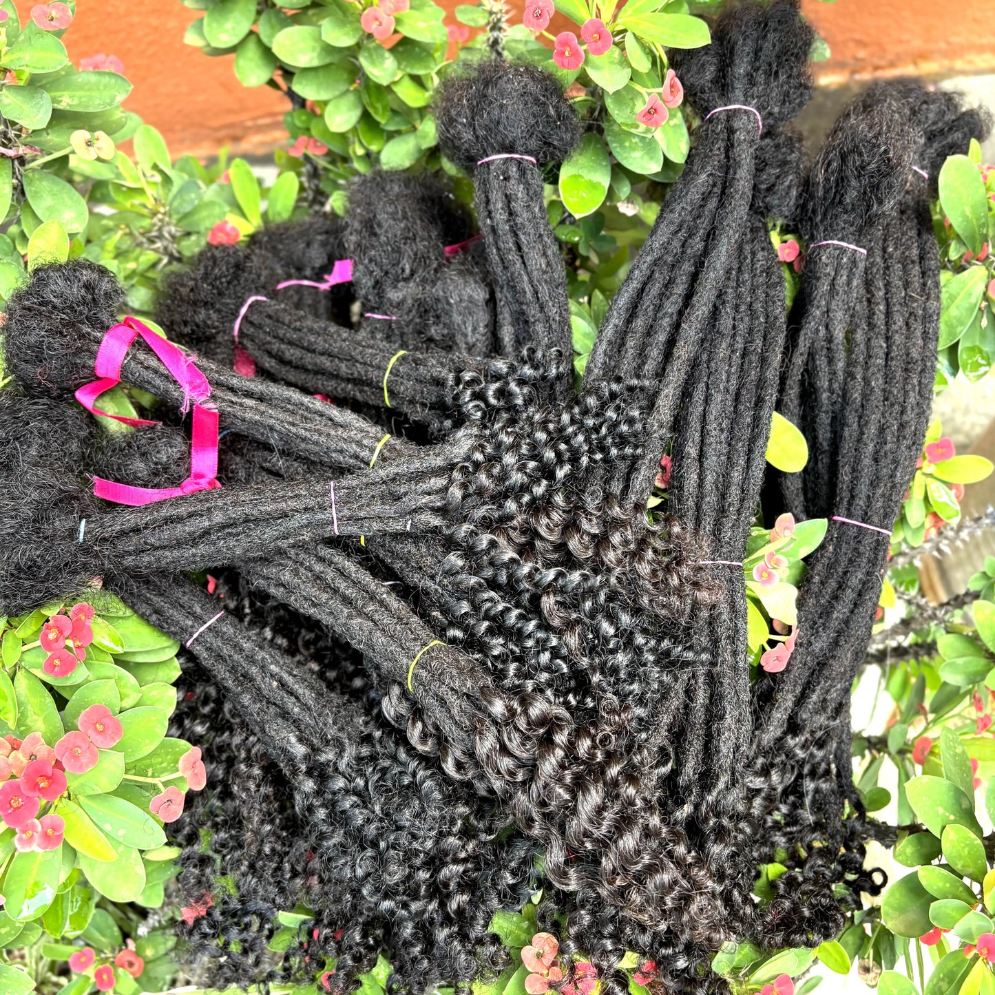 50 Strands 8-14inch Natural Loc Extension Human Hair with Curly Ends  100% Human Hair Loc Dreadlock Extension for Men Women Kids