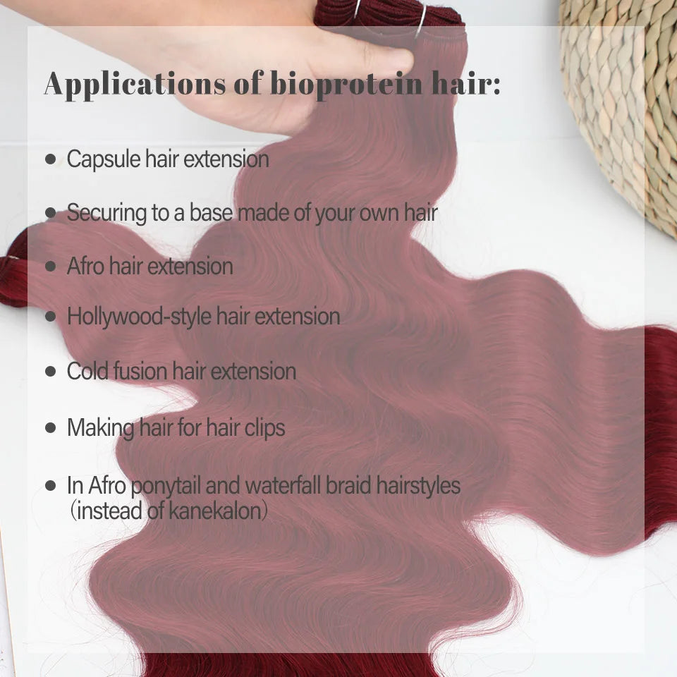 Russia Heat Resistant Synthetic Fiber Hair Extensions Natural Soft Body Wave Ponytail Hair Bundles 30inch 200g Thick For Women