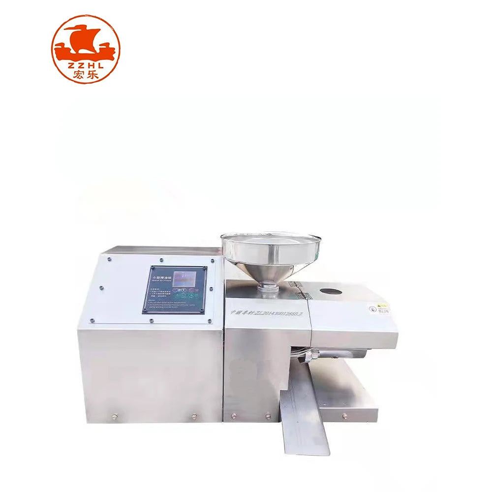 Automatic Sunflower Oil Pressing Machine Small Scale Home Use Peanut Sesame Coconut Oil Expeller Machine