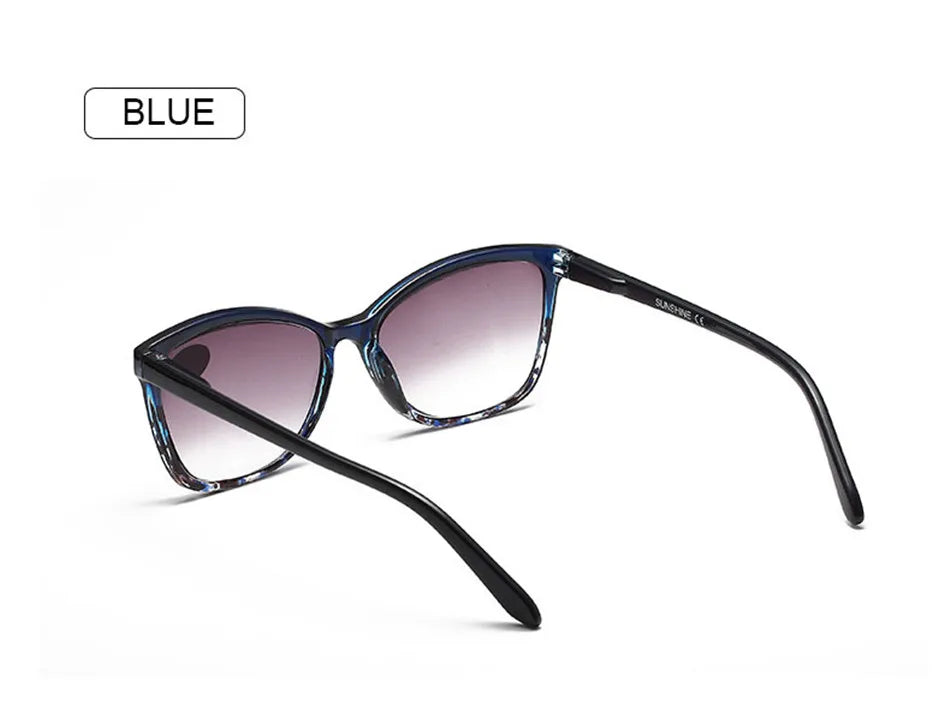 Sun Reading Glasses Women Brown Lens Floral Sunglasses Prebyopia Spectacles Eyeglasses Eyewear With Diopter +1.0to+4.0