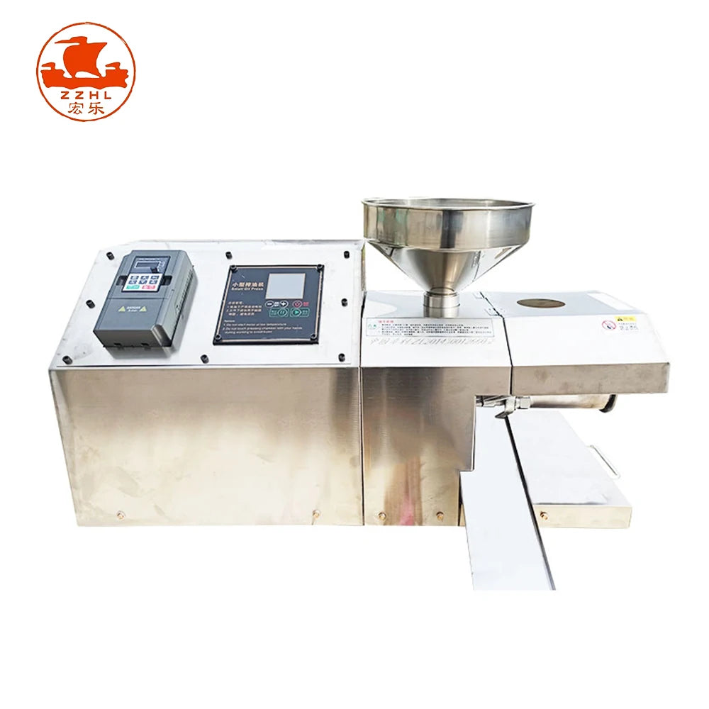 Automatic Sunflower Oil Pressing Machine Small Scale Home Use Peanut Sesame Coconut Oil Expeller Machine