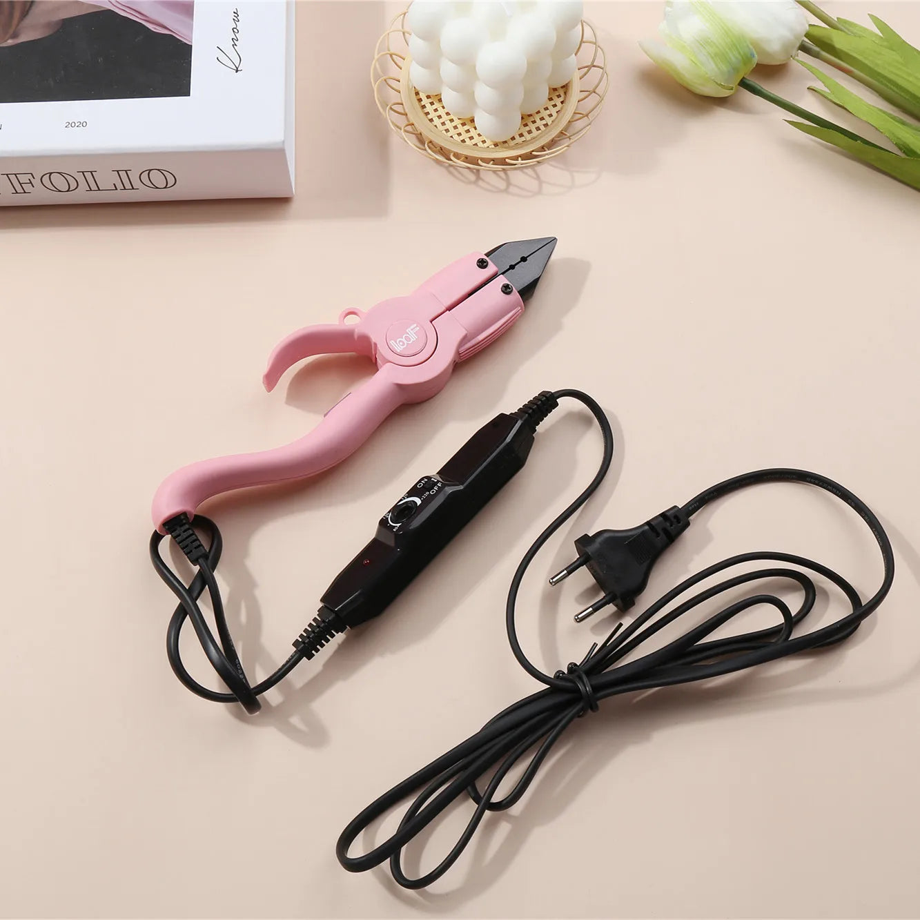 Loof Keratin Fusion Hair Extension Iron Tools Adjustable Temperature Profession Hair Styler Heat Connector ferramentas de cabelo