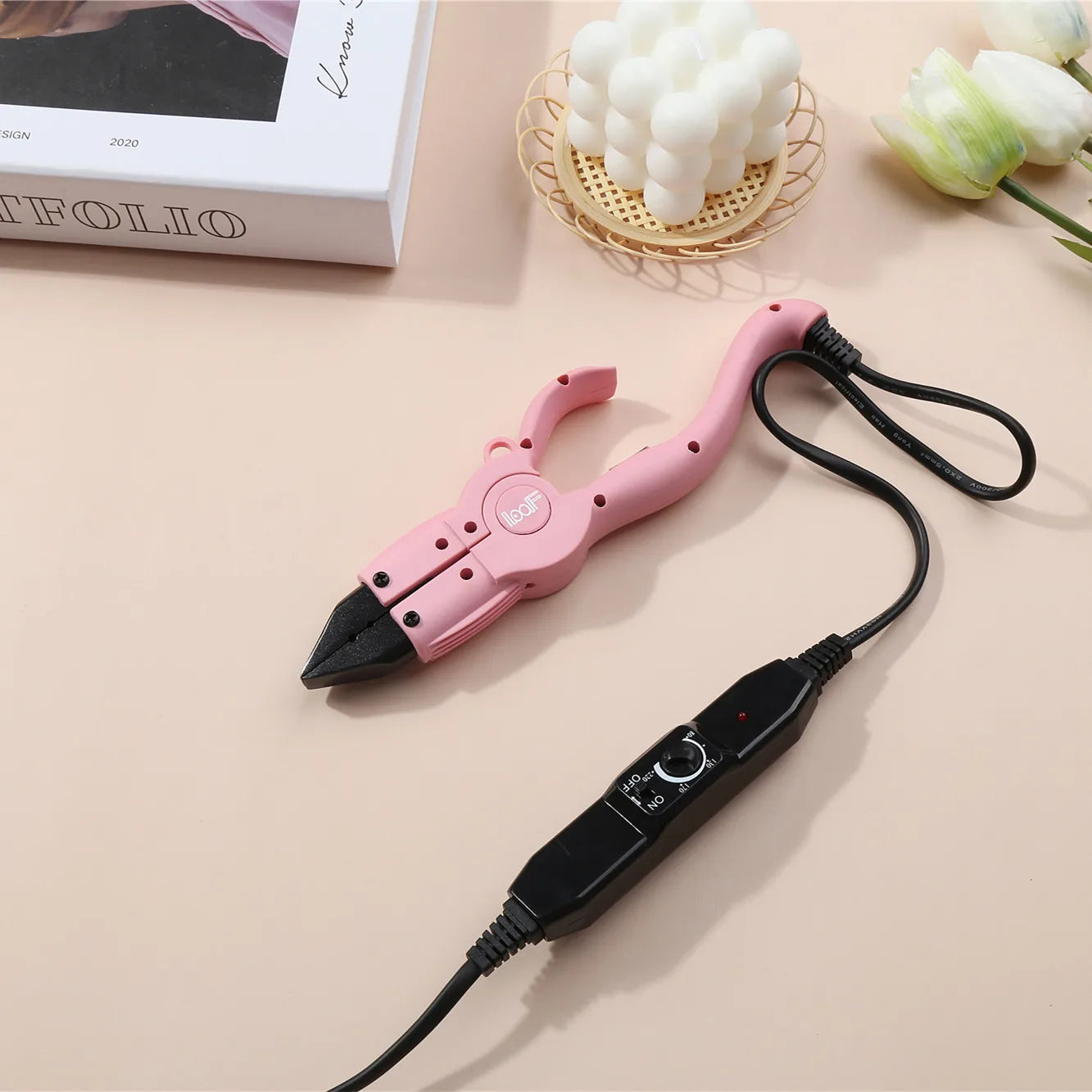 Loof Keratin Fusion Hair Extension Iron Tools Adjustable Temperature Profession Hair Styler Heat Connector ferramentas de cabelo