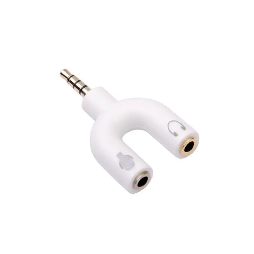3,5mm Stereo Y Splitter Audio Stecker auf 2 Weibliche Mic Headset Jack Stecker Adapter Neu