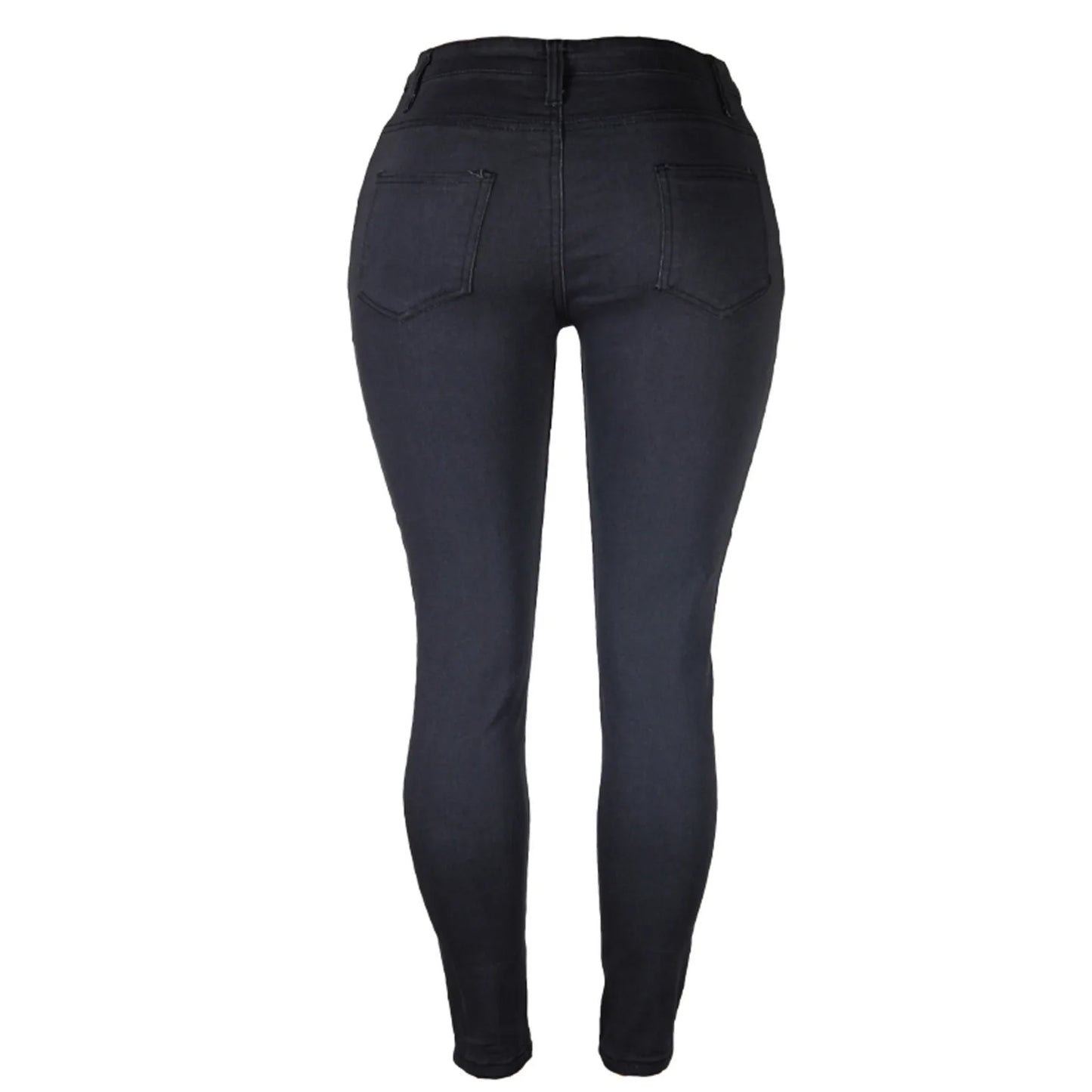 European and American Foreign Trade Cross-border Supply Slim Fashion Denim Trousers for Women