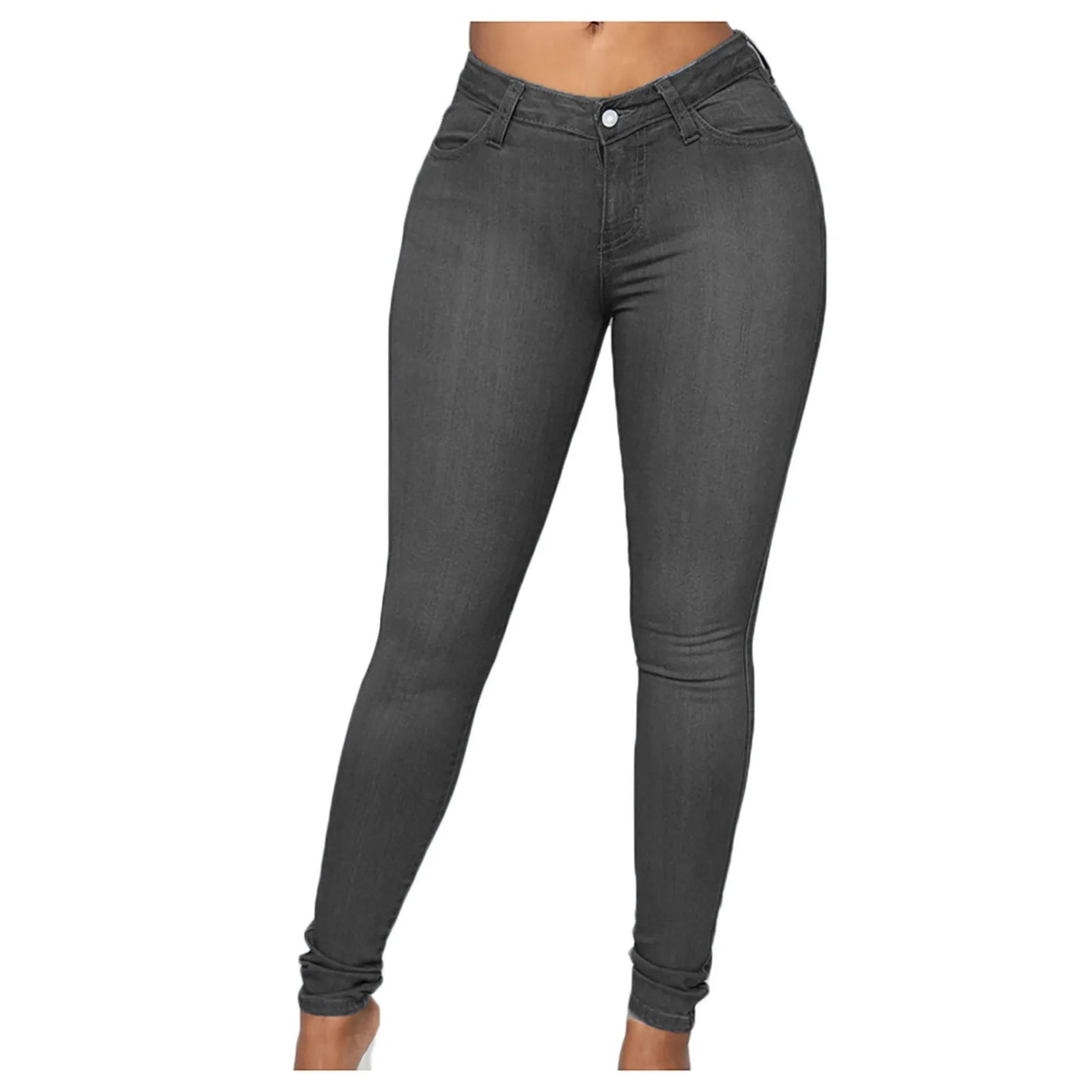 European and American Foreign Trade Cross-border Supply Slim Fashion Denim Trousers for Women