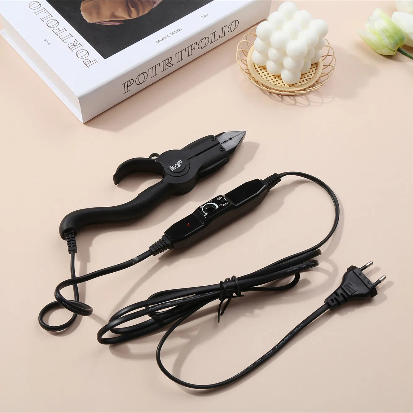 Loof Keratin Fusion Hair Extension Iron Tools Adjustable Temperature Profession Hair Styler Heat Connector ferramentas de cabelo