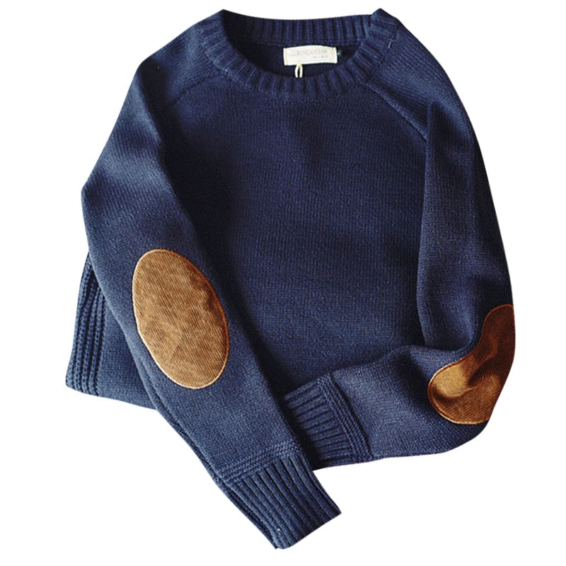 2025 New Men Pullover Sweater Autumn Fashion Casual Loose Thick O Neck Wool Knitted Oversize Harajuku Streetwear Knitwear M-5Xl