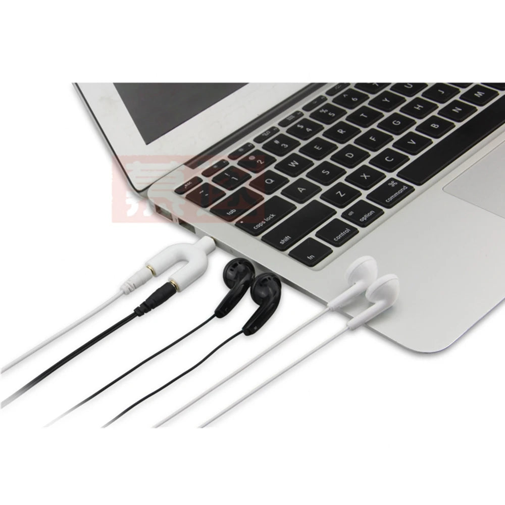 3,5mm Stereo Y Splitter Audio Stecker auf 2 Weibliche Mic Headset Jack Stecker Adapter Neu