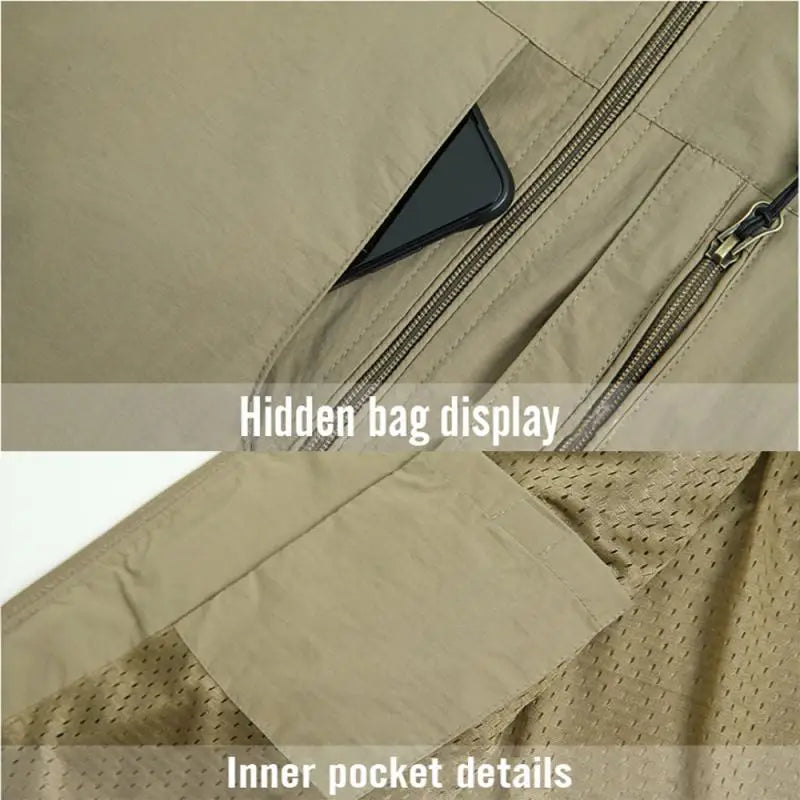Men Waistcoat Jackets Vest 2025 Spring New Solid Color Stand Collar Climbing Hiking Work Sleeveless with Pocket M-6Xl Brand Sale