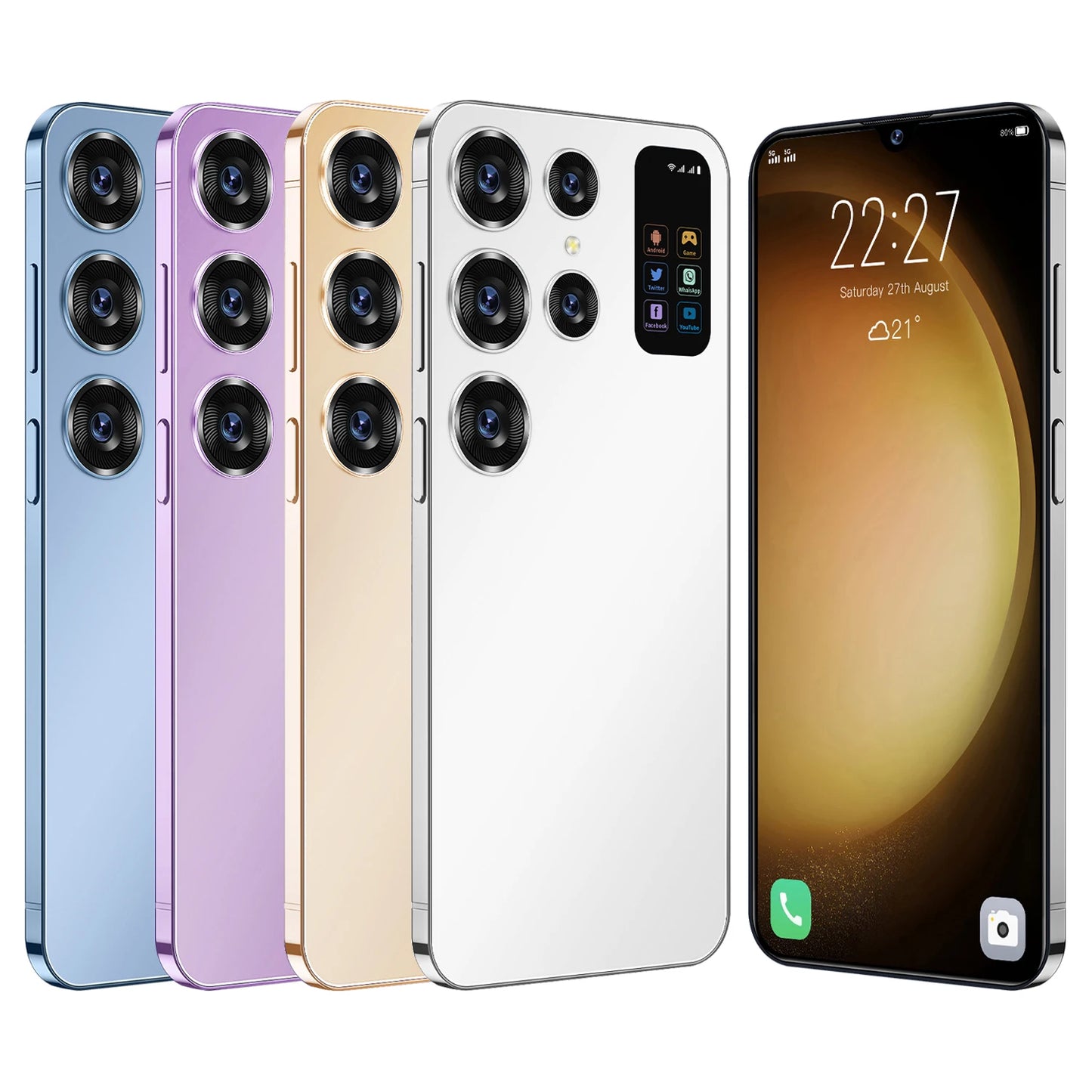 Original S24 ULTRA 16GB+1TB 7.3 Inch Full Display Android 12 Mobile Phone S24 ULTRA Cell Phone Smartphone 4G 5G