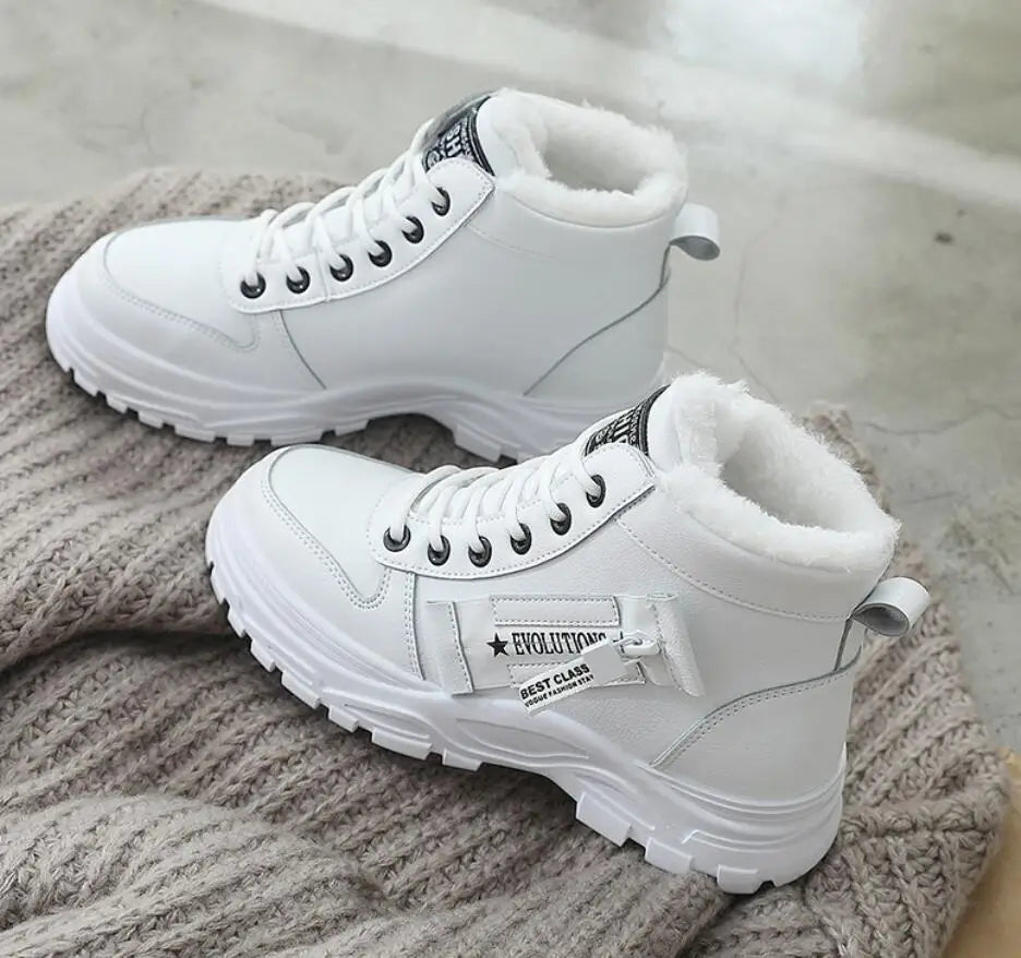 Size 35-44 Women Warming Boots Outdoor Winter Plush Casual Shoes Wear Female Snow Boots Footwear Zapotos Mujer Warm Sneakers