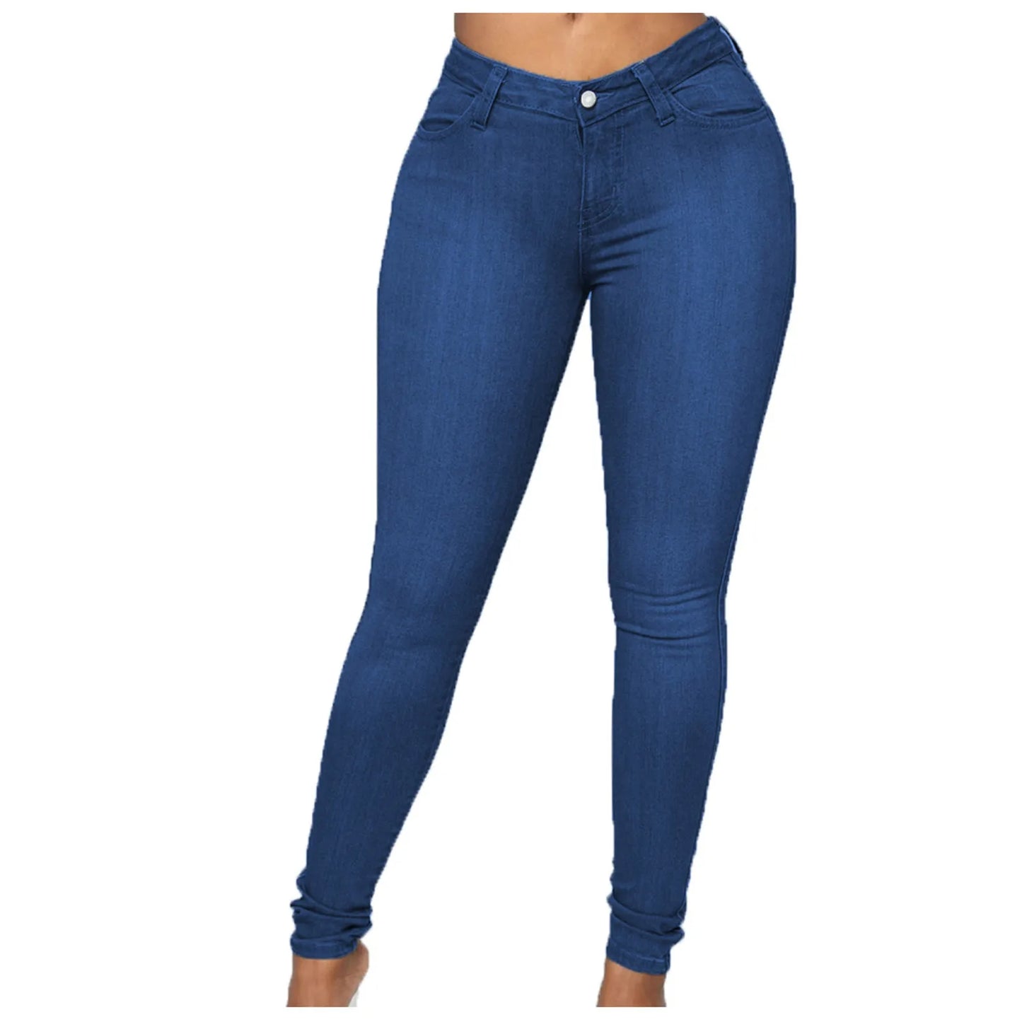 European and American Foreign Trade Cross-border Supply Slim Fashion Denim Trousers for Women