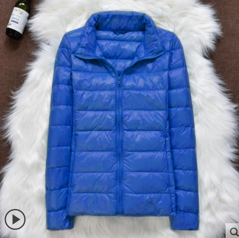 Winter Women Ultralight Thin Down Jacket White Duck Down Hooded Jackets Long Sleeve Warm Coat Parka Female Portable Outwear