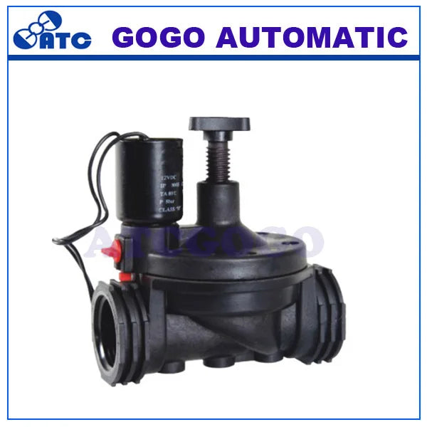 Supply of Water-Saving Normally Closed Irrigation Valve With Adjustable Flow 2 way Plastic Solenoid Valve