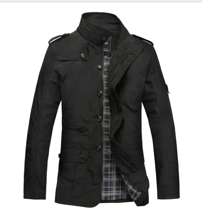 2025 Winter Men Jackets and Coats Leisure Windproof Thick Warm Jacket Men's Long Trench Coat Parka Clothing Drop Shipping