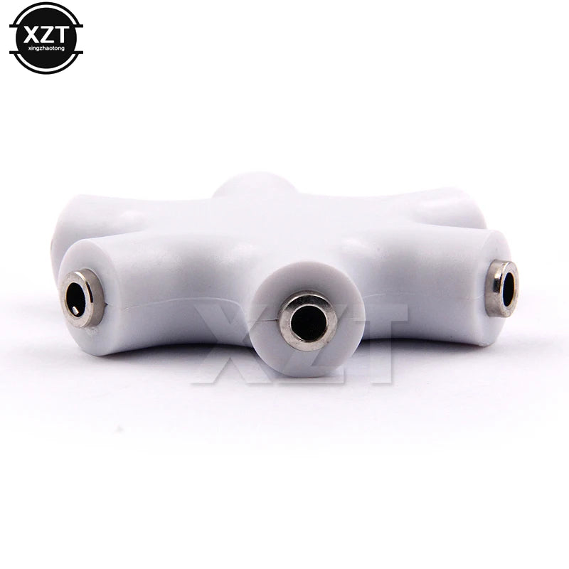 3.5mm Jack to 3.5 jack 6 Way Multi female Port Hub Aux Headphone jack Splitter Audio Cable Adapter Converter Earphone Accessory