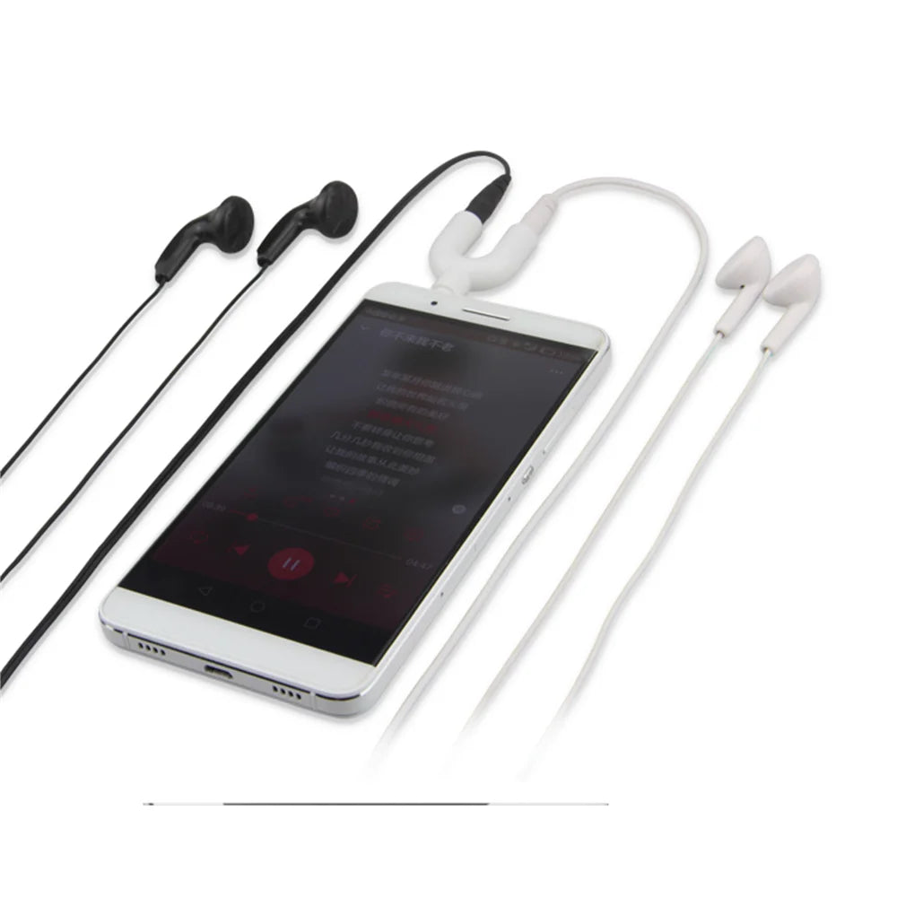 3,5mm Stereo Y Splitter Audio Stecker auf 2 Weibliche Mic Headset Jack Stecker Adapter Neu