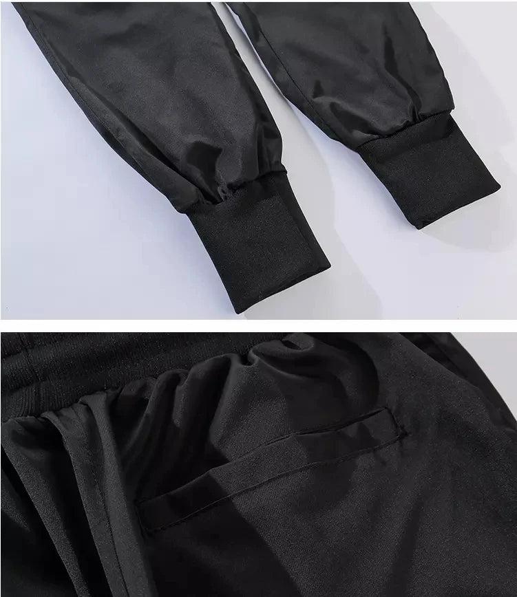 Ribbons Harem Joggers Men Cargo Pants Streetwear 2025 Hip Hop Casual Pockets Track Pants Male Harajuku Fashion Trousers