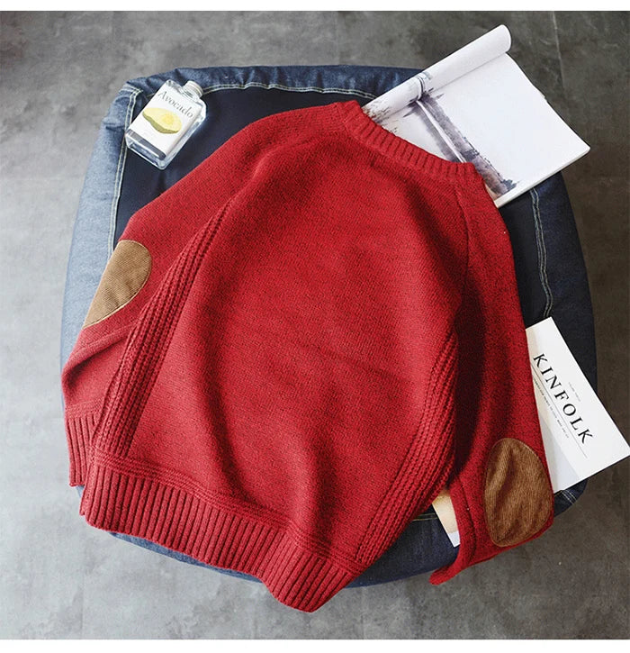 2025 New Men Pullover Sweater Autumn Fashion Casual Loose Thick O Neck Wool Knitted Oversize Harajuku Streetwear Knitwear M-5Xl
