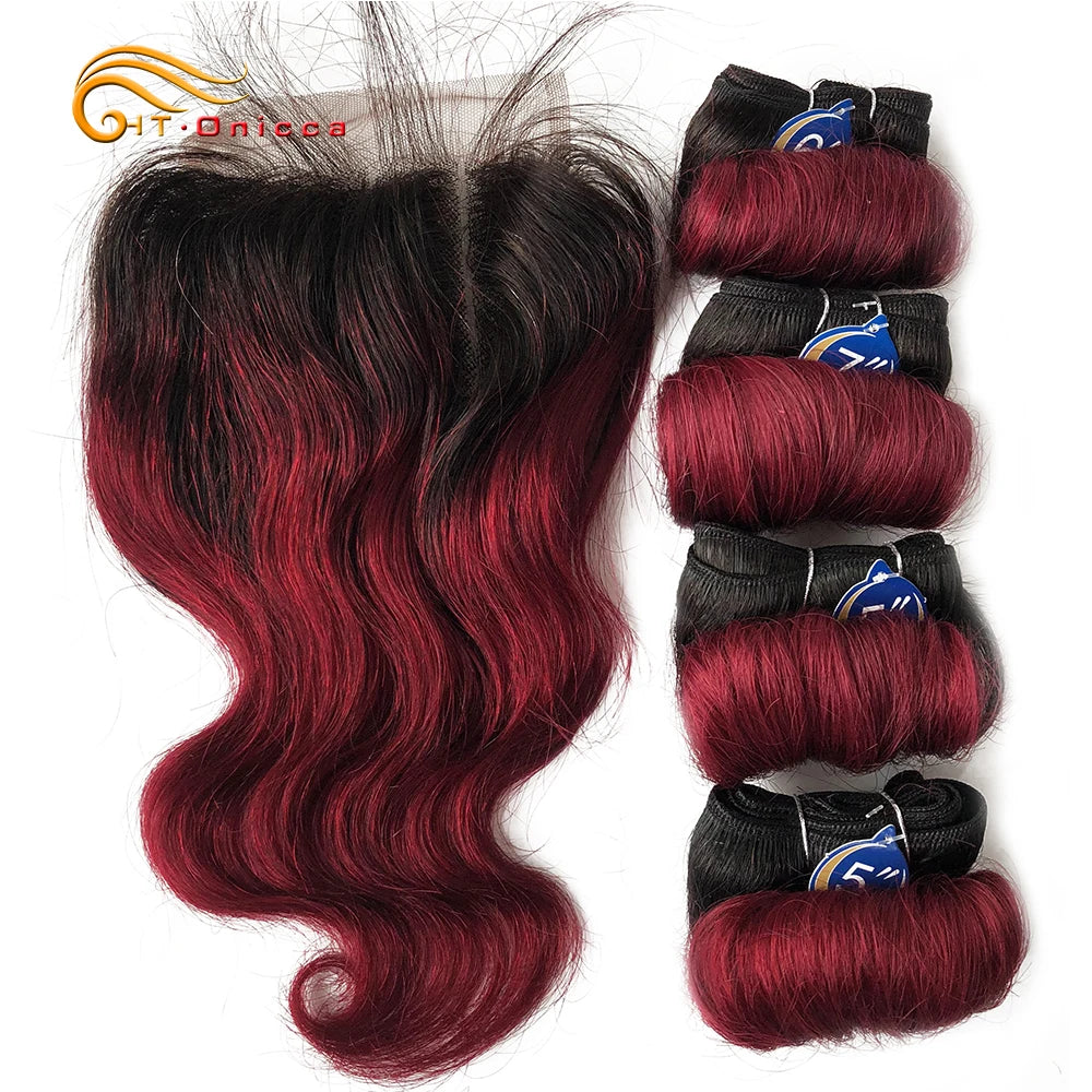 Body Wave Bundles With Closure Brazilian Hair Weave Bundles 13x4 Lace Frontal With Bundles Remy Human Hair Extensions
