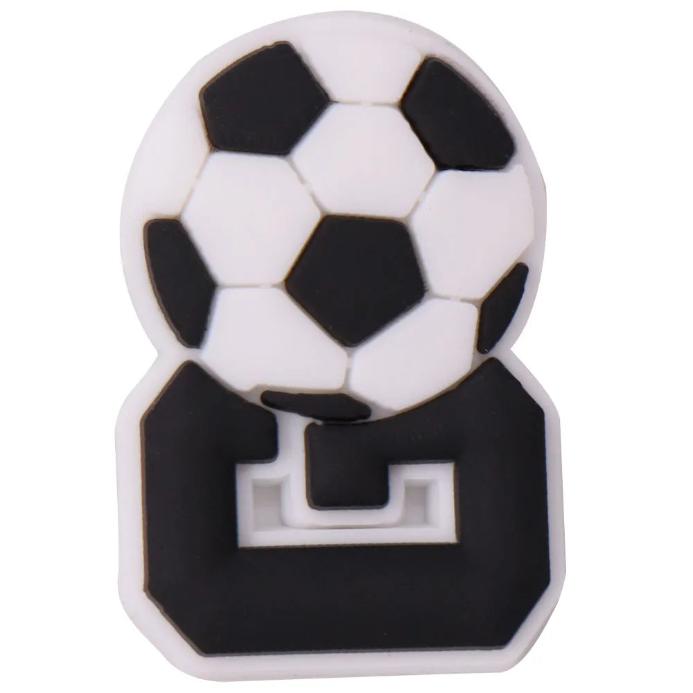 1-9PCS Sport Love Badminton Maniac PVC Shoe Charms For Clogs Pins Fit Wristbands Garden Shoes Button Decorations Kid Gift