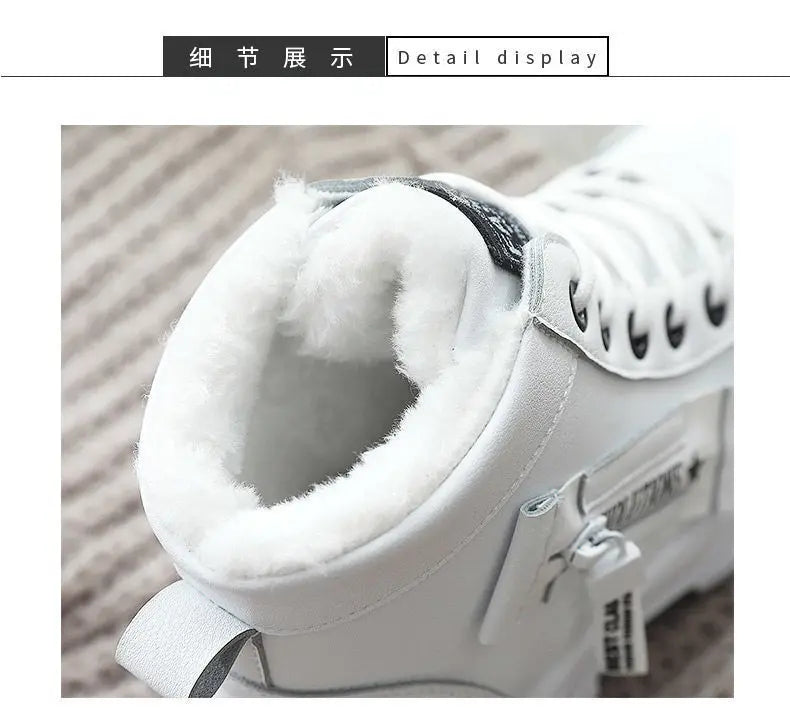 Winter Ladies Shoes  Lace up Women Sneakers Snow Ankle Boots Waterproof Warm Platform Botas woman footwear botas de mujer