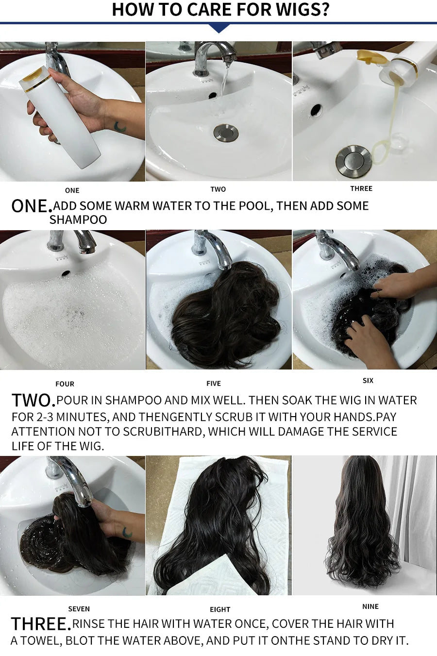 7JHH WIGS Popular Brown Ash Long Deep Wave Hair Lolita Wigs With Bangs Synthetic Wig For Women Fashion Thick Curls Wigs Girl