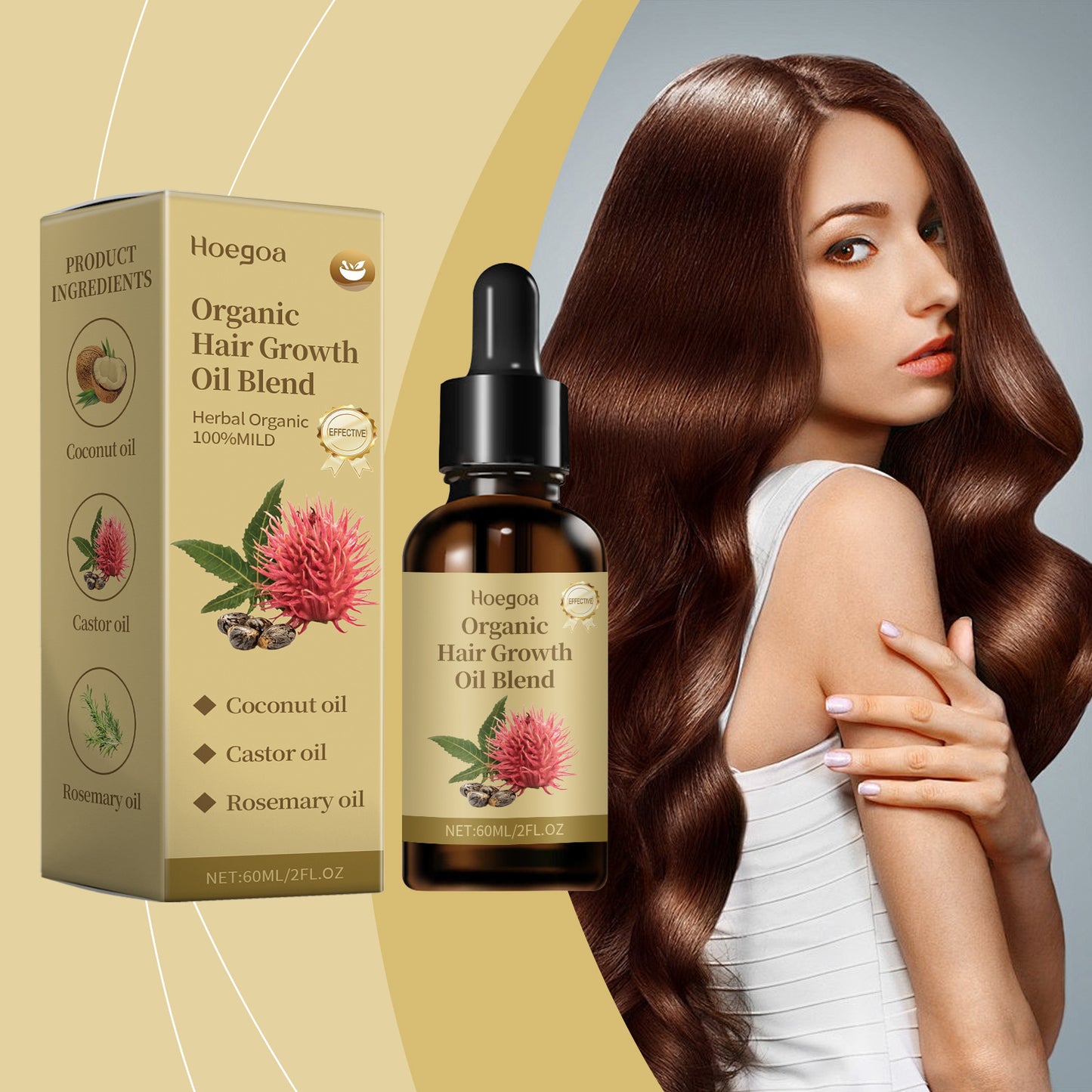 Hydrating Hair Oil Deeply Nourish Hair Enhance Hair Gloss Prevent Breakage Anti-Static Tames Frizz Moisturizing Hair Serum Oil