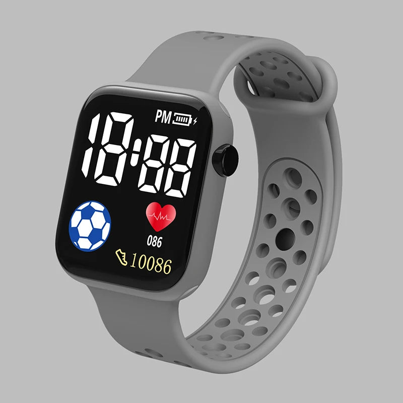 2025 LED Digital Watch For Kids Boys Sports Waterproof Watches Girls Silicone Digital Watch Casual Childrens Electronic Reloj