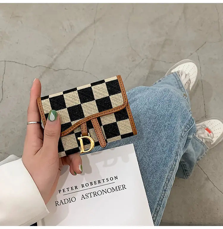 Card Bag Multi-card Position High Value Change Tide Autumn Winter Internet Celebrity Folding Organ Fashion Versatile Short Small
