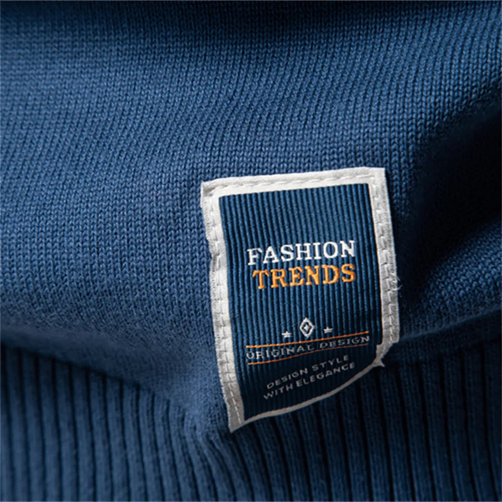 AIOPESON Mens Solid Cotton Crew Neck Knitted Pullover Sweaters Casual Fashion Classic Sweater for Men