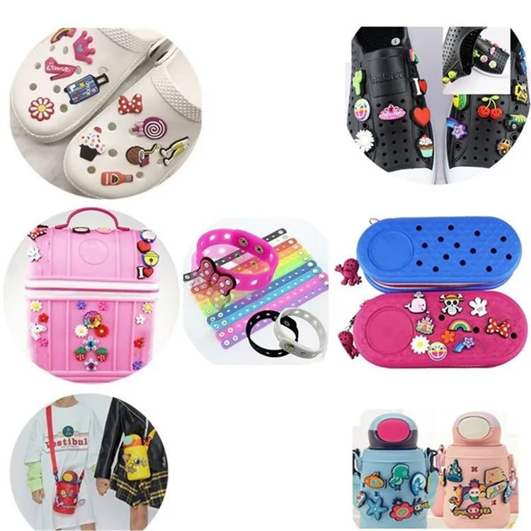 Game Style Shoe Charms Decorations Funny Pattern Buckle Accessories Clogs Charm Ornaments Adult Children Halloween Party Gifts