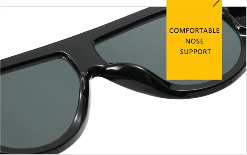 HOT Sun Glasses Unisex Anti-UV Spectacles Oversie Frame Eyeglasses Retro Ornamental Width Temples Sunglasses