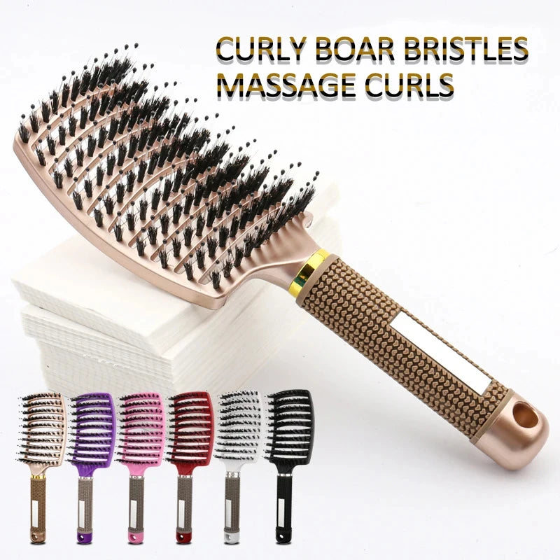 Professional Hairdressing Comb For Woman Salon Scalp Massage Combs Barbershop Wet Curling Hair Styling Brush Barber Accessories