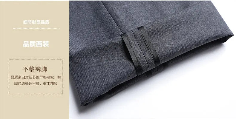 Two button men (suit + trousers) Korean version of fashion slim-fit business professional dress work formal two-piece set