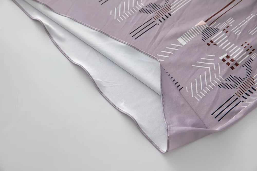 Women's Robes Sexy V Neck Batwing Sleeves Printed Loose Design Elegant Fashion Casul Long Dress Outerwear