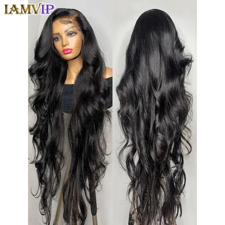 250% 30-36inch Body Wave 13x6 Hd Frontal Human Hair Pre-plucked Lace Brazilian Remy 13x4 Front Wig 4x4 Closure With Hd Full Lace