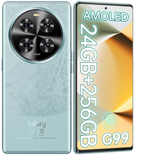 CUBOT HAFURY Meet Unlocked Smartphone-Helio G99,24(12+12)+256GB,6.67"-120Hz,100MP+32MP,Android13,5100mAh/33W,Dual SIM 4G/NFC/GPS