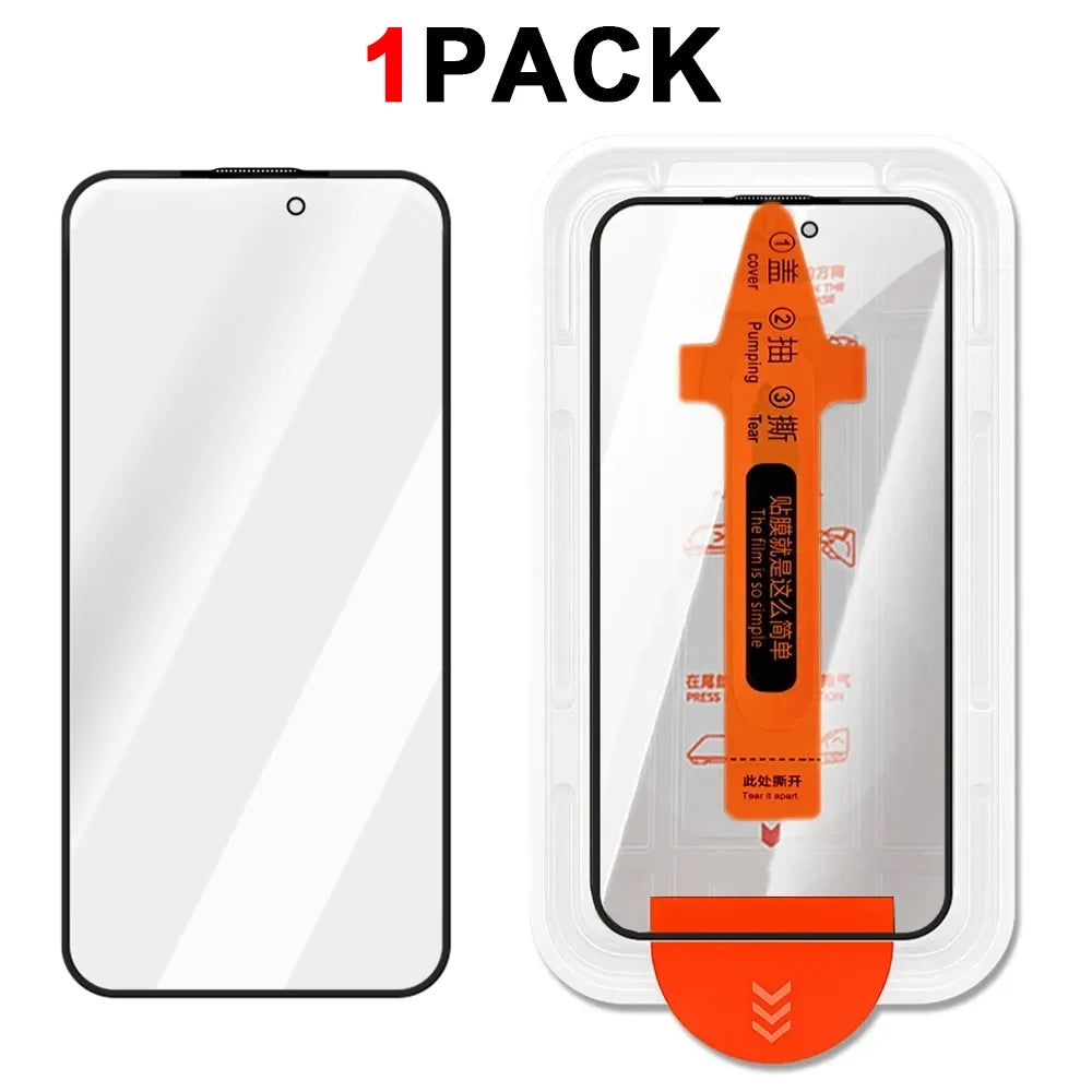 Dust Free Easy Installation Screen Protector For iPhone 17 16 Pro Max/17 Pro/17 Air 16 Plus HD Tempered Glass Anti-scratch Films