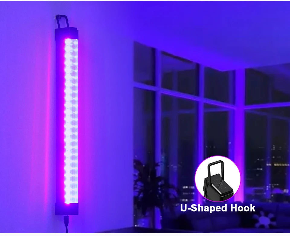 395-405nm Black Light LED UV Lamp Gel T8 Tube 5V USB Plug Ultraviolet Light LED Stage Blacklight UV LED Nail Lamp Parts Grow