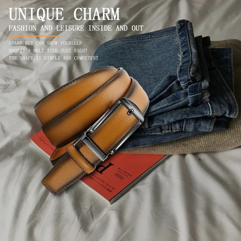 Mens Belts Metal Automatic Buckle Famous Brand Belt Men Quality Genuine Luxury Leather Belt for Men Famous Brand Belt Wome